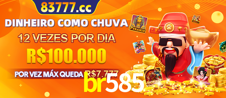 Banner do programa de recompensas Recomende para amigos do br585, detalhando os bônus por convidar amigos, com prêmios que chegam a R$288.888.